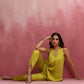 trueBrowns Lime Green Short Kurta Co-ord set - Swadesiicart