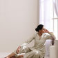 trueBrowns Light Grey Slub Co-Ord Set - Swadesiicart