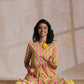 trueBrowns Lime Pink Zig-Zag Lines Print Cotton Kurta Pant Set | Swadesiicart