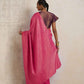 trueBrowns Pink Gold Lurex Ready To Wear Saree | Swadesiicart