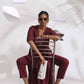 trueBrowns Maroon Dobby Kurta Set | Swadesiicart