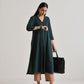 trueBrowns Dark Green Kurta Pant Set | Swadesiicart
