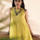 trueBrowns Lime Cotton Sleeveless Co-ord Set - Swadesiicart