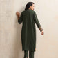 trueBrowns Green Kashmiri Woollen Jacket 3pc Set | Swadesiicart
