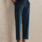 trueBrowns Blue Velvet Embroidered Kurta Pant Dupatta Set | Swadesiicart