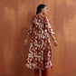 trueBrowns Rust Metallic Angrakha Kurta Set | Swadesiicart