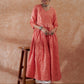 InWeave Women's Peach Mirror Work Long Anarkali Kurta - Swadesiicart