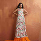 trueBrowns Off White Print Sharara Set | Swadesiicart