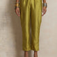 trueBrowns Green Shirt Kurta Set | Swadesiicart