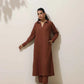 trueBrowns Brown Cotton Linen Kurta Pant Set | Swadesiicart