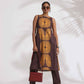 trueBrowns Brown Cotton Print Sleeveless Kurta Set | Swadesiicart