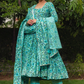 Pomcha Jaipur Morni Hand Block Cotton Anarkali Set | Swadesiicart