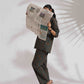 trueBrowns Green Cotton Print Shirt Top & Pants Co-ord Set - Swadesiicart