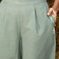 trueBrowns Blue Cotton Cutwork Embroidered Co-ord Set - Swadesiicart