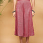 InWeave Women's Wine Lurex Short Pallazo Kurta Set - Swadesiicart