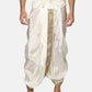 Sethukrishna Men Cream Men Solid Dhoti Pant | Swadesiicart