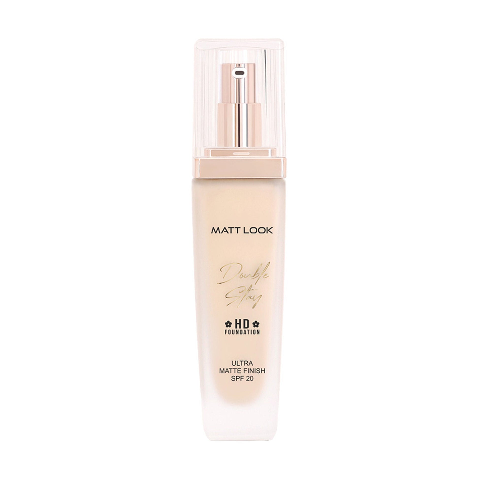 Matt Look Double Stay HD Weightless Foundation Matte Finish - 01 White Ivory - Swadesiicart