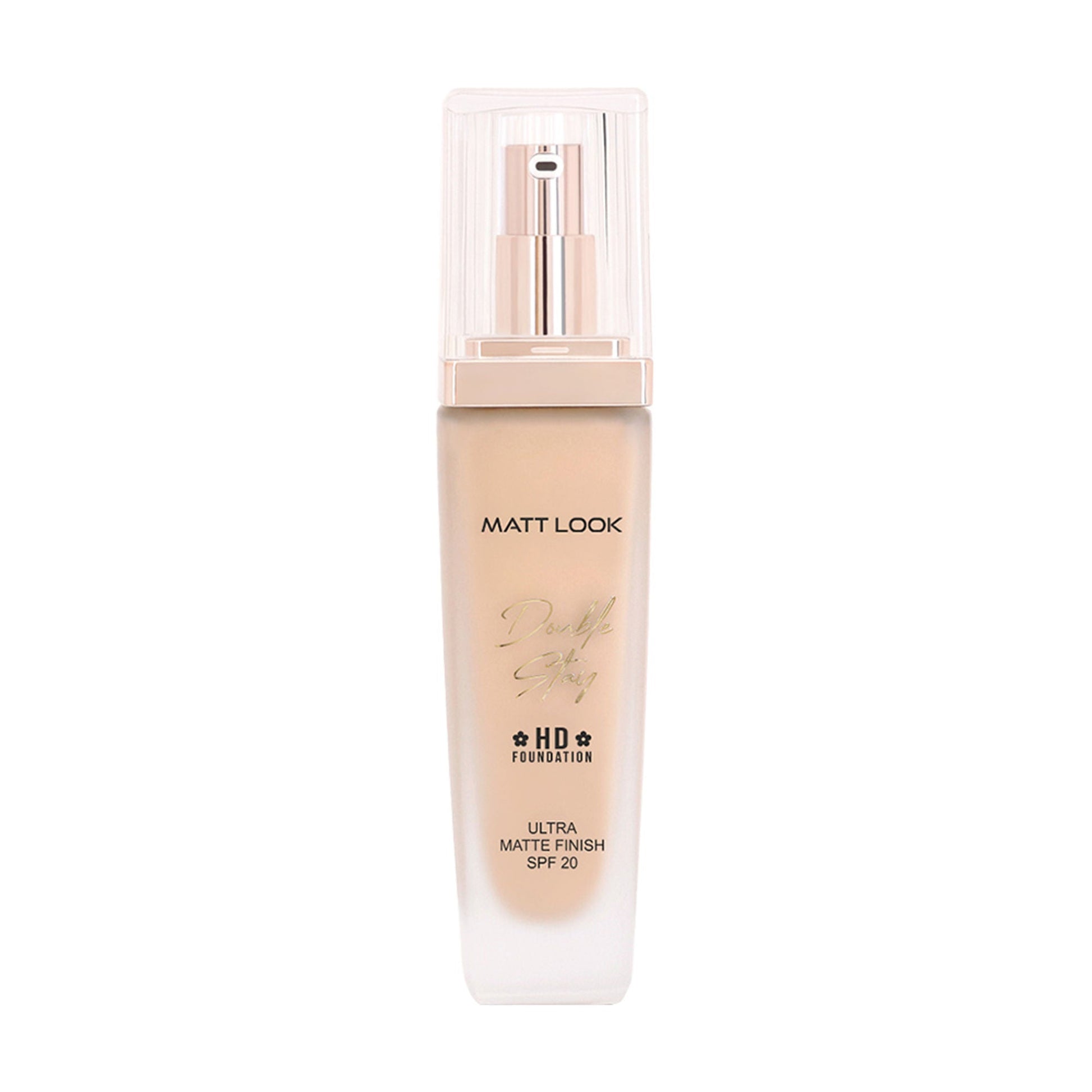 Matt Look Double Stay HD Weightless Foundation Matte Finish - 02 Rose Blush - Swadesiicart