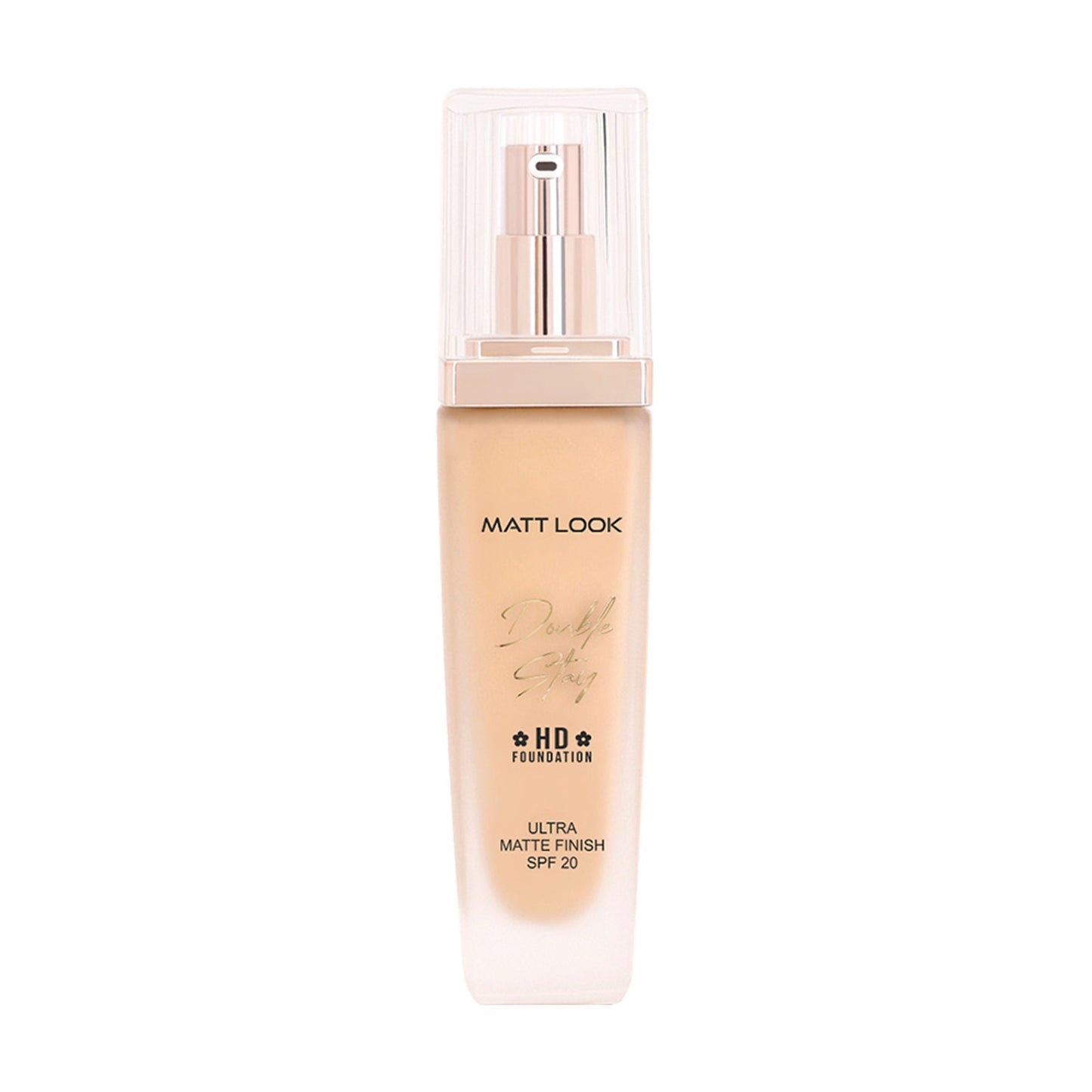 Matt Look Double Stay HD Weightless Foundation Matte Finish - 04 Natural Beige - Swadesiicart