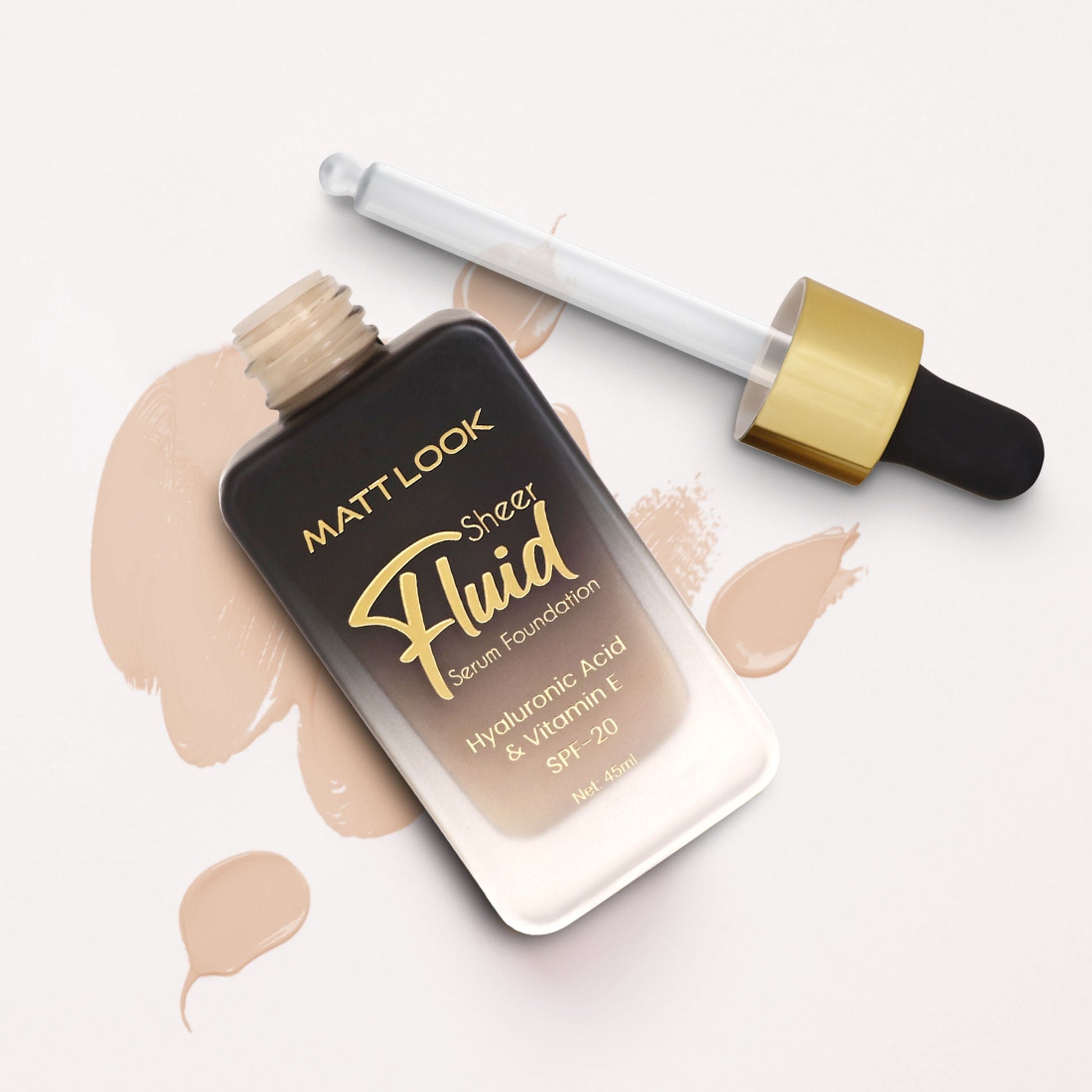 Matt Look Sheer Fluid Serum Foundation - 06 Toasted Wheat - Swadesiicart