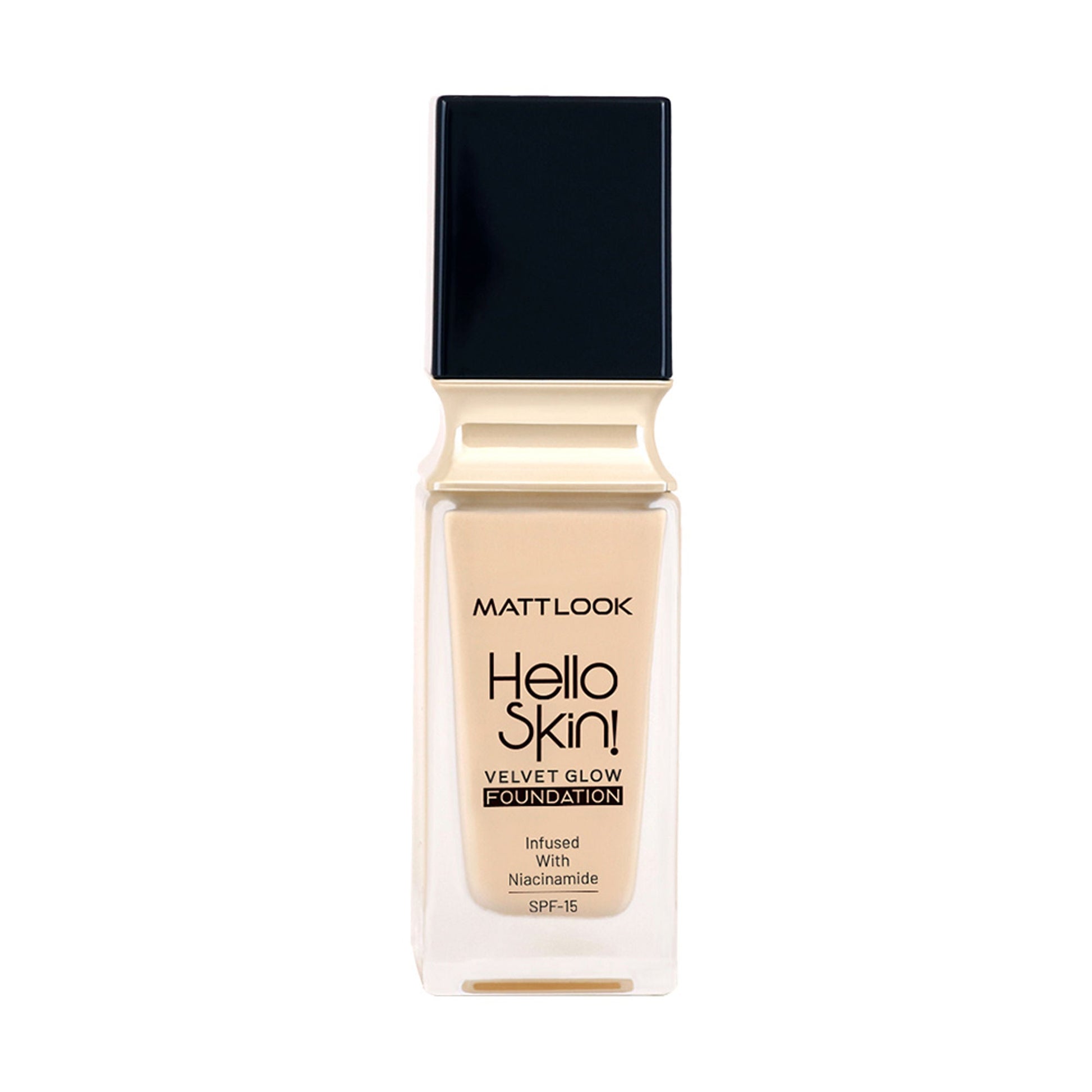 Matt Look Hello Skin Velvet Glow Foundation - 03 Light Ivory - Swadesiicart