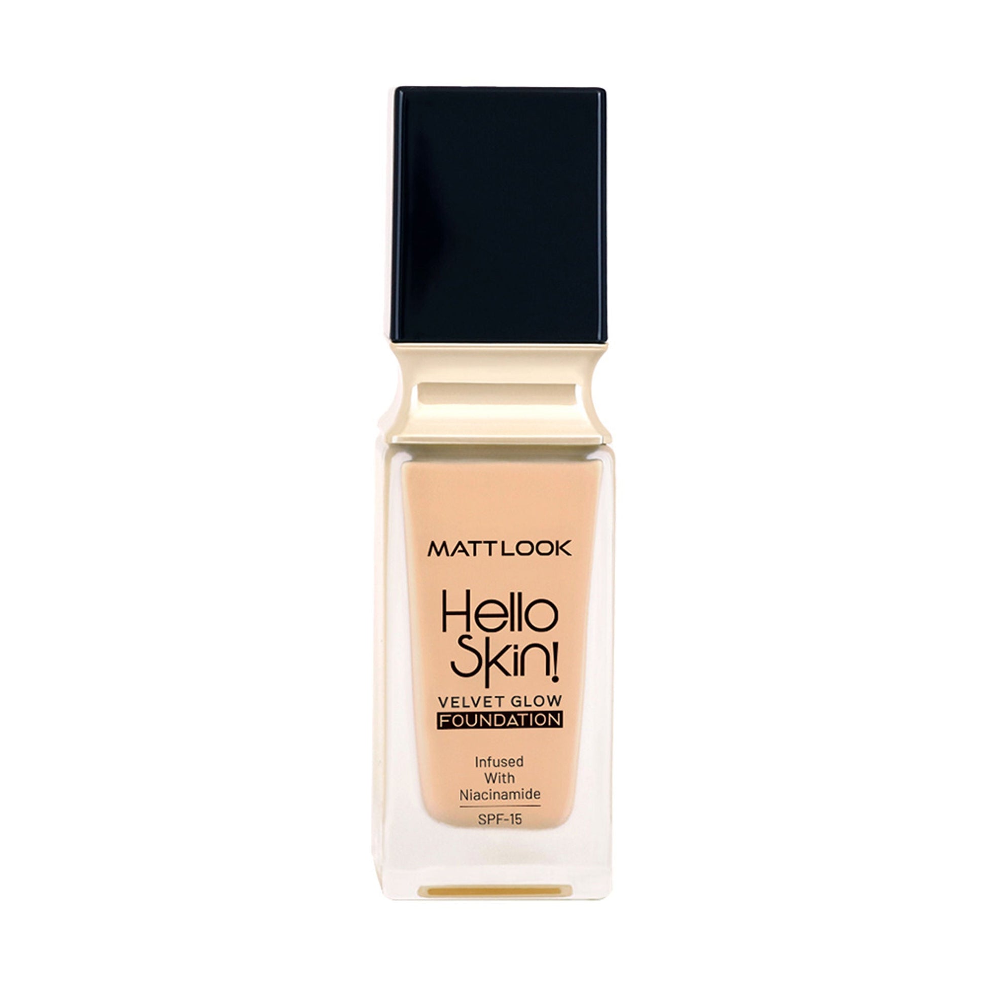 Matt Look Hello Skin Velvet Glow Foundation - 07 Natural Buff - Swadesiicart