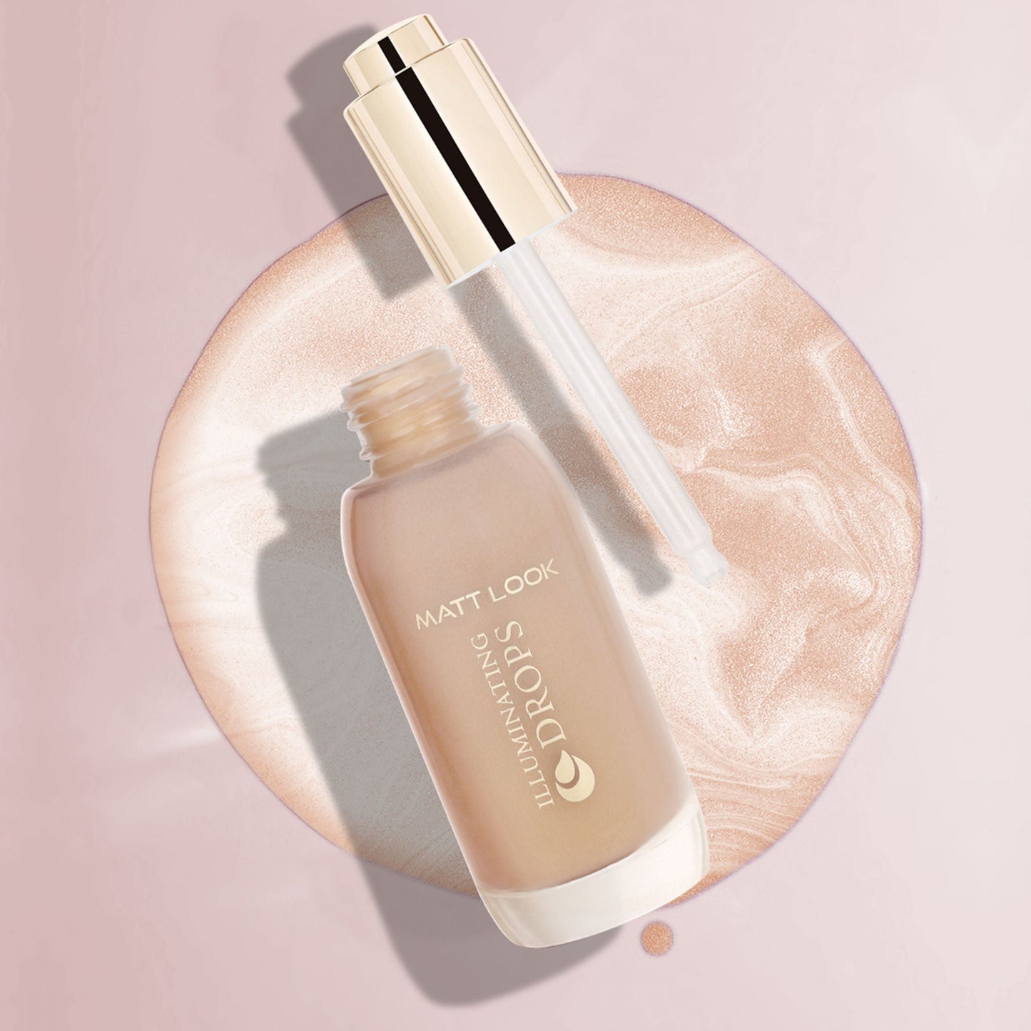 Matt Look Illuminating Drops Liquid Highlighter - 003 Amber Glow - Swadesiicart