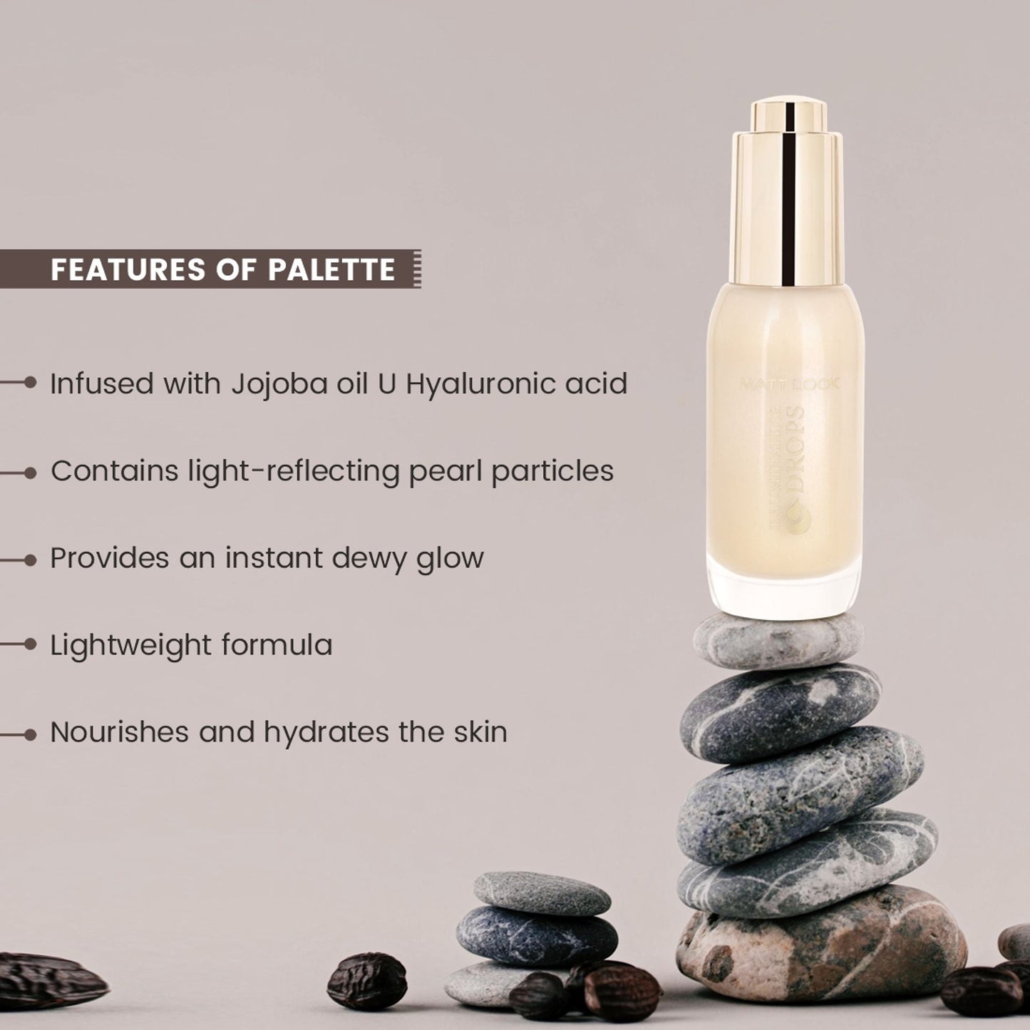 Matt Look Illuminating Drops Liquid Highlighter - 003 Amber Glow - Swadesiicart