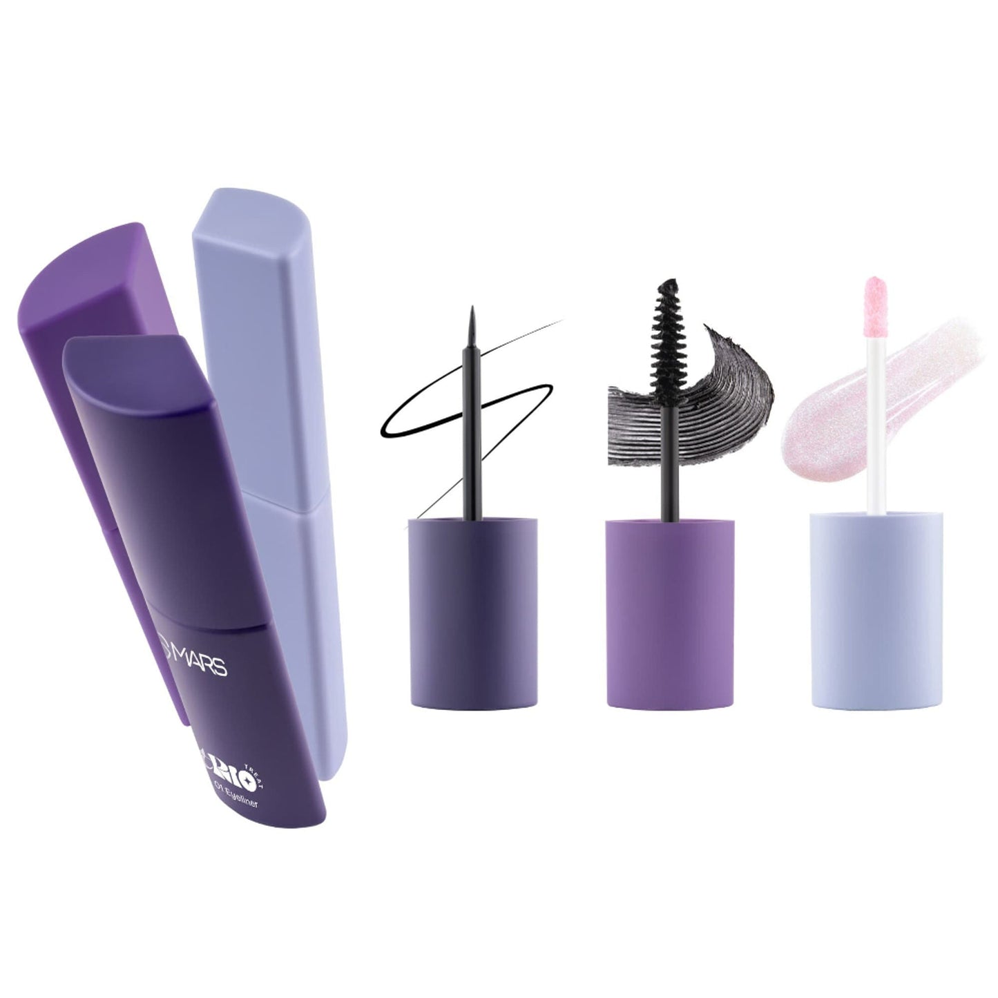 MARS Cosmetics Trio Treat, 3-In-1 Eye Makeup Kit With Eyeliner, Mascara & Eyeshadow - Swadesiicart
