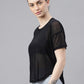 MKH Relaxed Fit Typography Printed Drop-Shoulder Sleeves Dri-FIT Sheer Training T-shirt - Swadesiicart