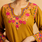 HOUSE OF KARI Floral Yoke Design Chikankari Kurta With Palazzo | Swadesiicart