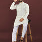 Anaita White Embroidered Silk Straight Kurta