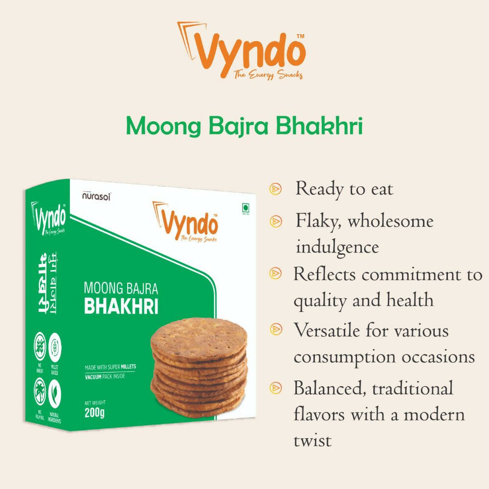 Vyndo Moong Bajra Bhakhri - Swadesiicart