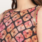 Ahalyaa Women's Black Crepe Digital Shibori Print Top Palazzo Set | Swadesiicart