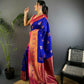 Joban Fashion Banarasi Royal Blue Woven Soft Silk Saree | Swadesiicart