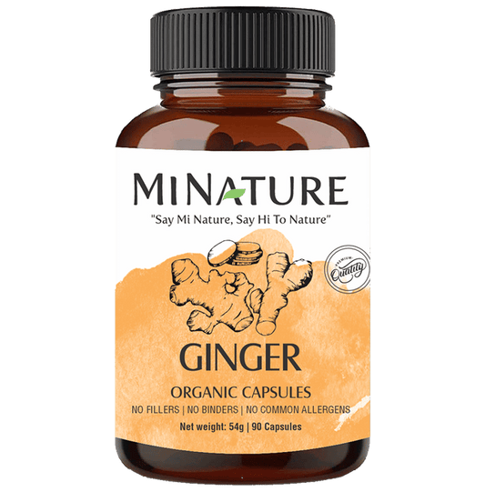 Minature Ginger Organic Capsules | Swadesiicart