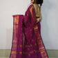 Exclusive Collection Beautiful Magenta Cotton Silk Woven Handloom Saree With Running Blouse Piece - Swadesiicart