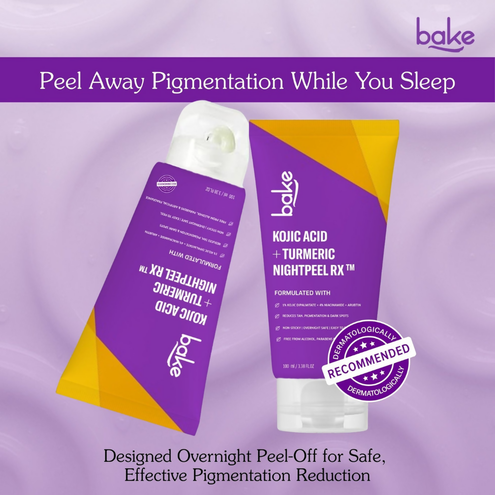 Bake Kojic Acid + Turmeric NightPeel Rx Mask | Swadesiicart