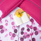 URBAN SPACE Divine Purple Floral 144 TC Pure Cotton Queen Bedsheet With 2 Pillow Covers