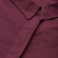HERE&NOW Women Burgundy Cotton Solid Pathani Kurta - Swadesiicart