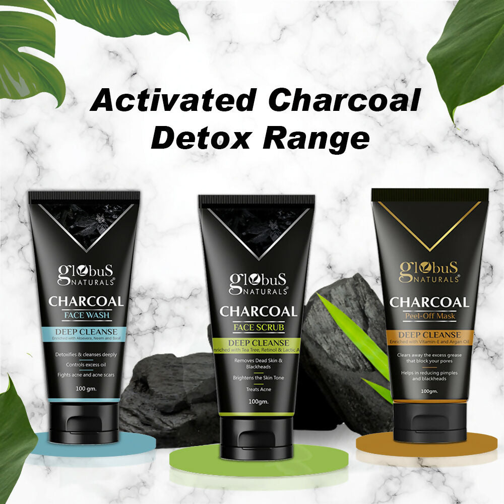 Globus Naturals Charcoal Face Wash | Swadesiicart