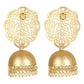Joban Fashion Women Matte Gold Brass Jhumka | Swadesiicart