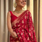 Kalini Ethnic Motifs Woven Design Zari Detailed Banarasi Saree | Swadesiicart