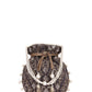 Masq Black & White Pearl & Sequinned Work Embellished Potli Clutch - Swadesiicart