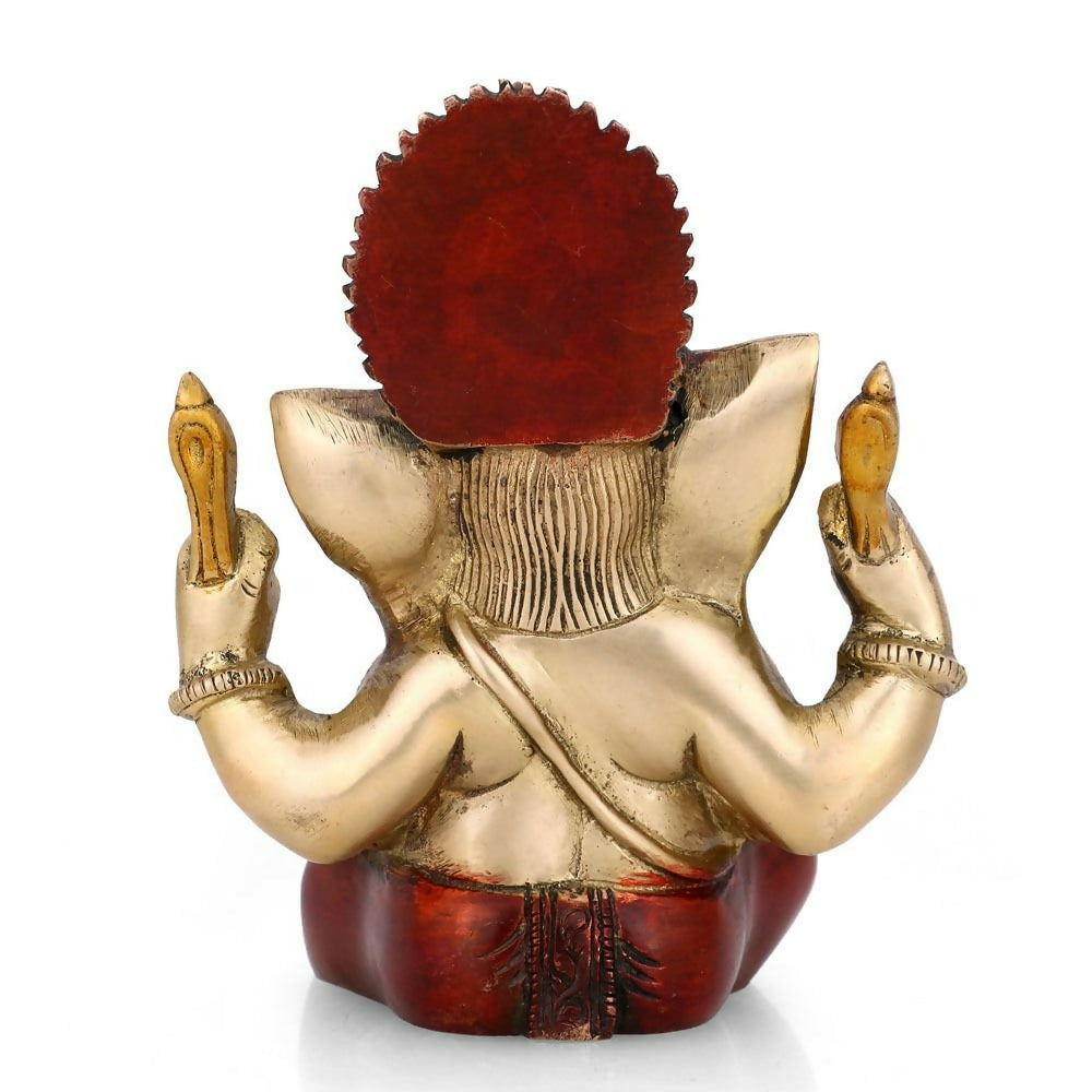 Collectible India Brass Ganesh Ganesha Murti Idol - Swadesiicart