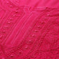 ADA Women Magenta & Magenta Ethnic Motifs Embroidered Chikankari Georgette Kurta | Swadesiicart
