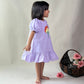 ArthLife Lavender Flower Patch Casual Dress