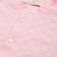House of Pataudi Men Chikankari Yoke Design Pastels Pure Cotton Rozana Kurta | Swadesiicart