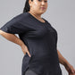 MKH Plus Size Typography Printed Dri-FIT Sports T-Shirt - Swadesiicart