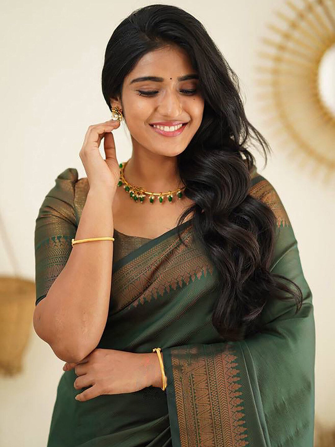 Kalini Zari Banarasi Saree | Swadesiicart